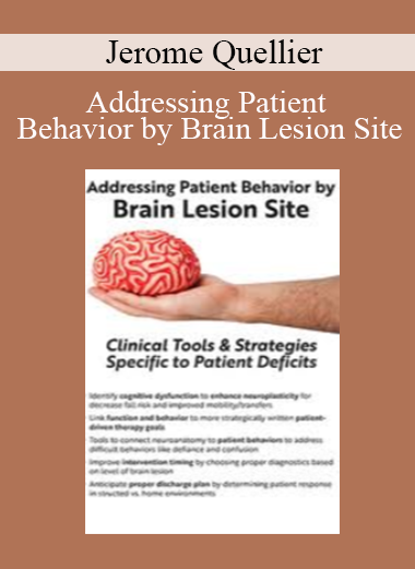 Jerome Quellier - Addressing Patient Behavior by Brain Lesion Site