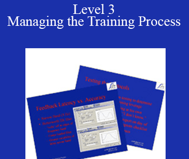 The Learning Curve - Level 3 - Managing the Training Process